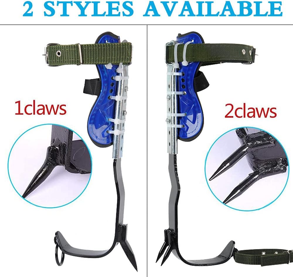 Tree Climbing Spikes,Tree Climbing Gear,(Upgrade) Tree Climbing Kit,Thicken Climbing Trees Tool,for Hunting Observation,Picking Fruit,Coconut,Simple to Use,2claws