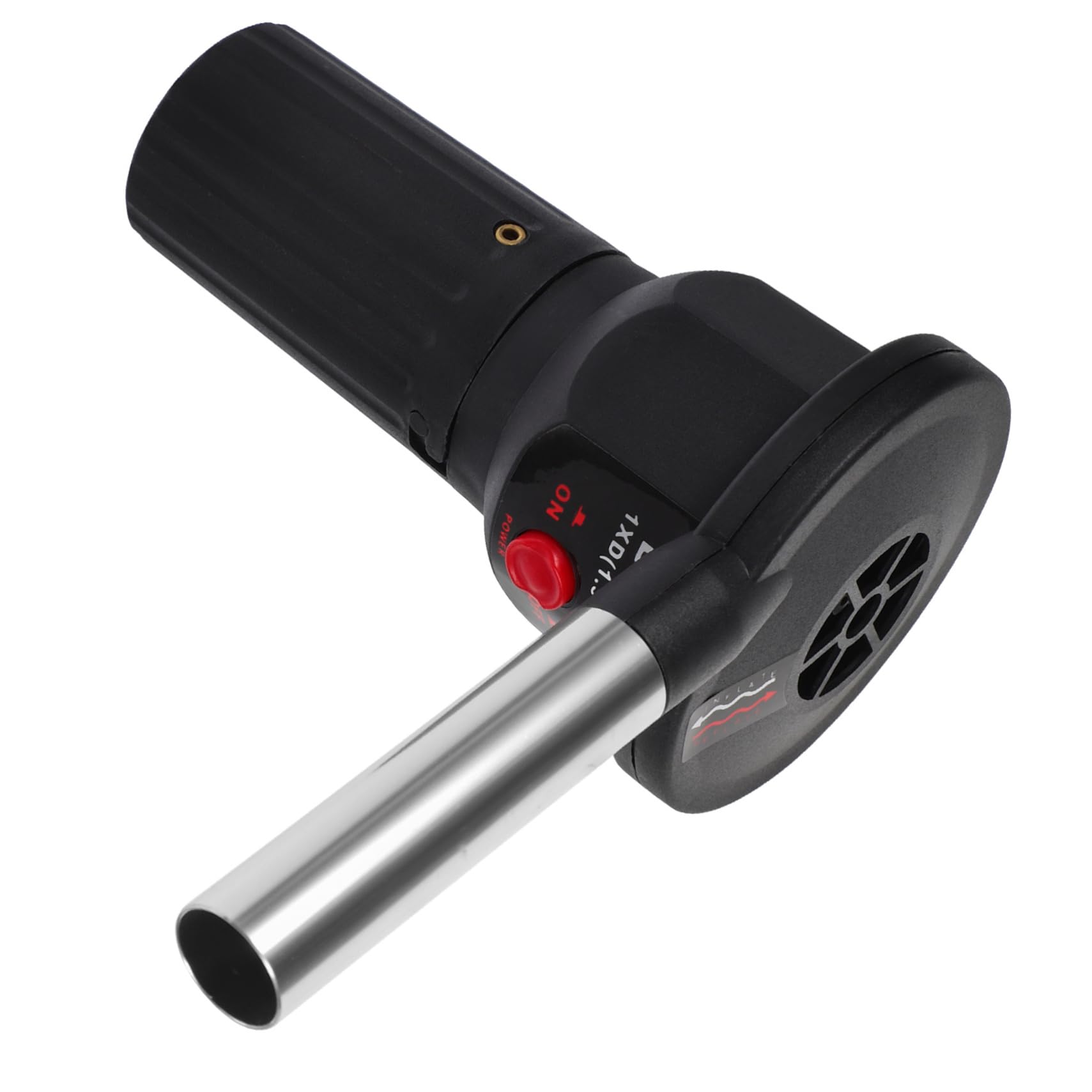 CIYODO Electric Blower Fireplace Tools Fan Blow Dryer Fireplace Blower Indoor BBQ Flame Starter Fire Blower Portable BBQ Air Blower Barbecue Air Outlet Tube Aluminum Alloy Grill