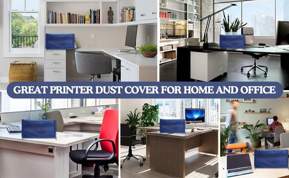 Image of VONBAER Dust Proof Washable Chain Printer Cover for Epson L8050 EcoTankTank Printer - Blue