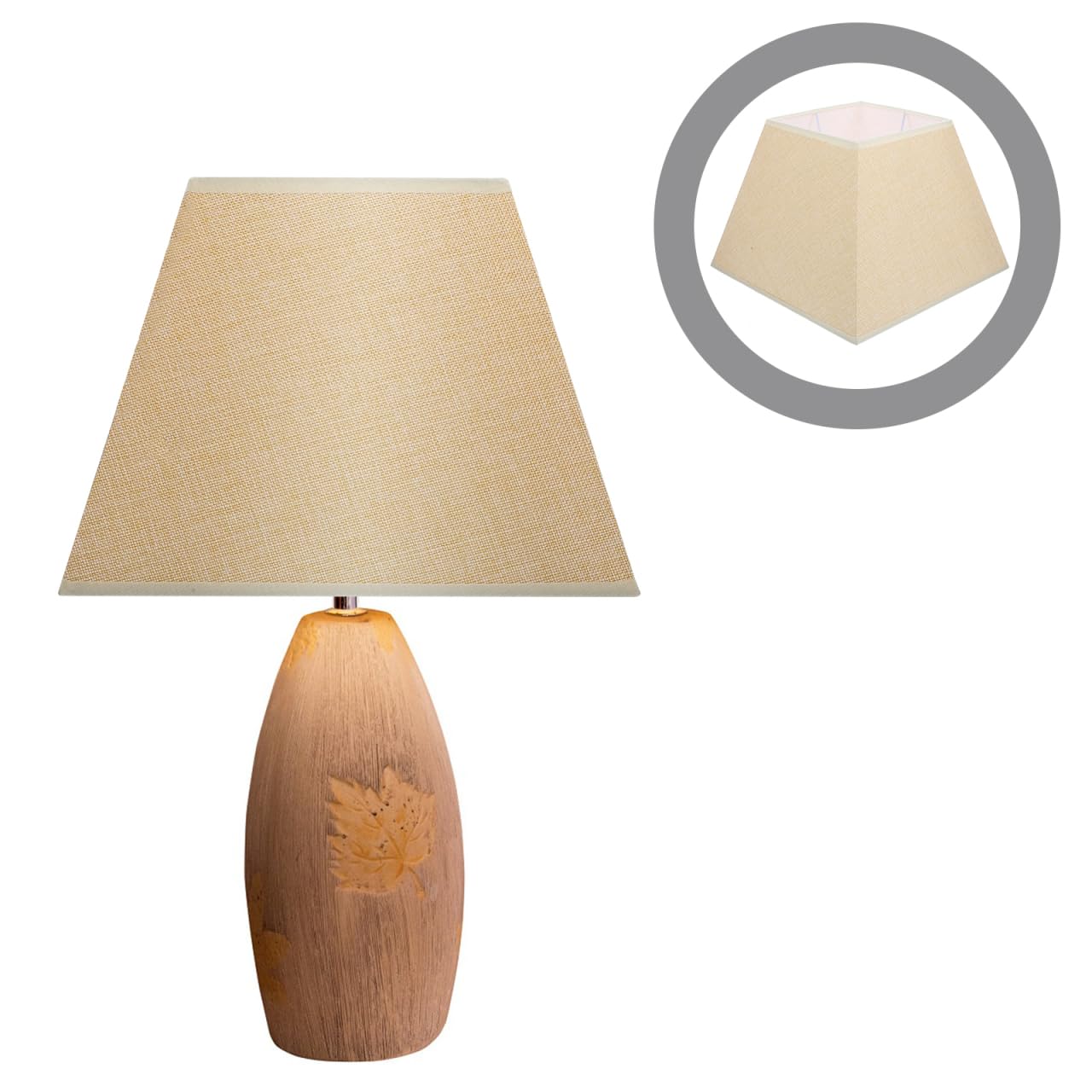 HOMSFOU Pantalla De Tela Cuadrada De Lino Para Lámpara De Mesa Lámpara De Accesorio De Cubierta De Pantalla Para Iluminación De Dormitorio o Sala De Estar