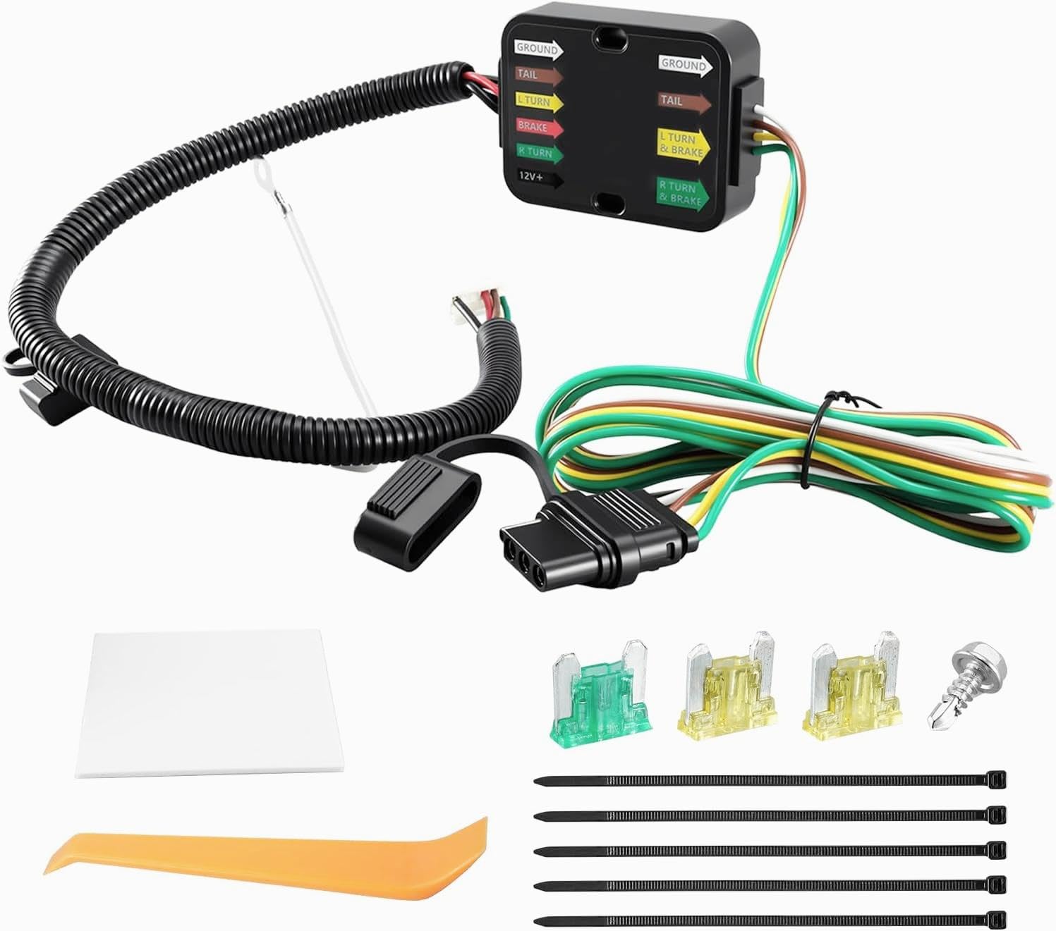4-Pin Trailer Wiring Harness Kit Compatible with Mazda CX-90 2024 2025 CX-70 2024 2025 Replace 56494