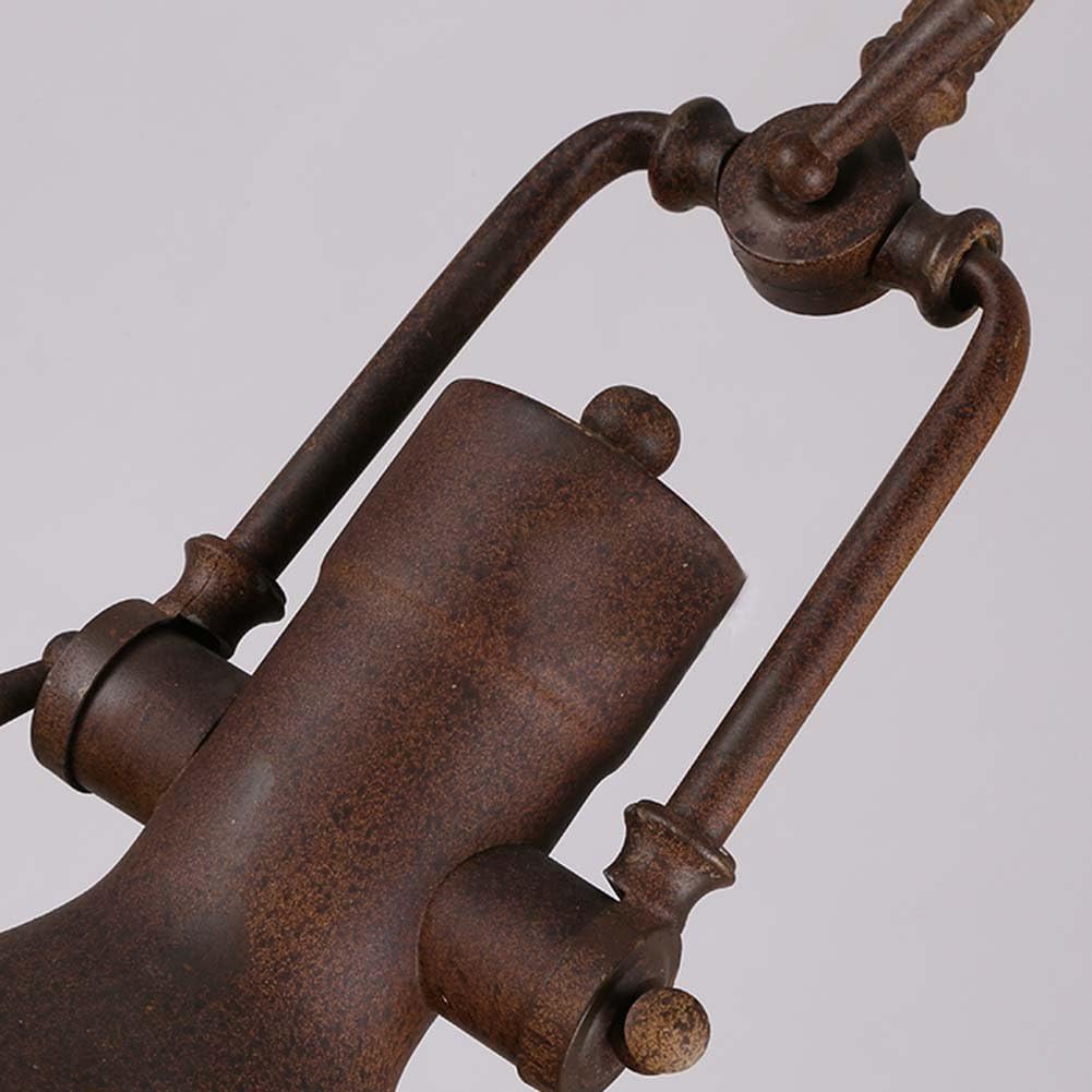 LITFAD Industrial Nautical Style Single Pendant Lamp 18" Dome Shape Pendant Light Mounted Fixture Lighting Dining Room Lighting Fixtures Hanging in Rusty