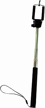 Selfie Stick 41" Extendable Self Portrait Selfie Handheld Stick Monopod with Smartphone Adajustable Holder for iPhone Samsung Camera with 1/4 Inch Screw Hole Black