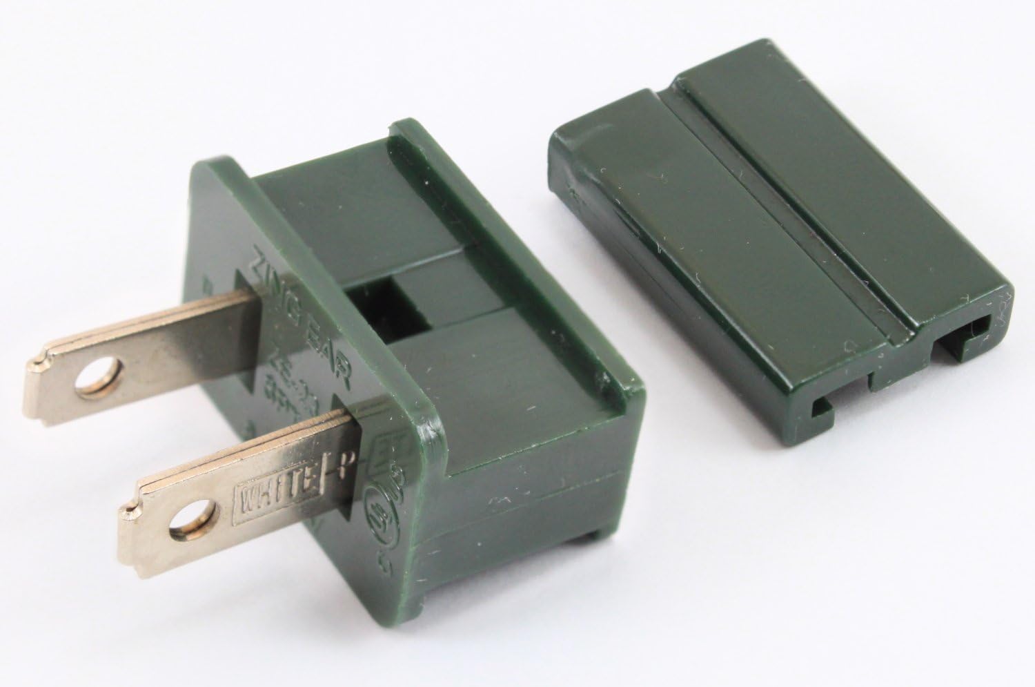 Male Gilbert/Vampire Plug for SPT-2 Cable, Dark Green, 25 Pack, UL Listed (NOT Compatible with SPT-1 Wire!)