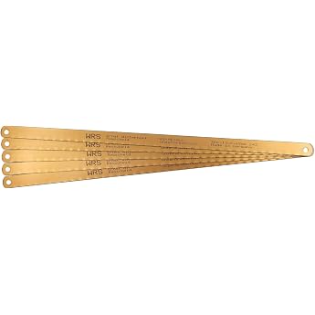 WRS Hacksaw Blades/Handsaw Blades/Hacksaw Blades 300 mm HSS Bi-Metal Highly Flexible Universal for Steel/Stainless Steel/Non-ferrous Metals etc. Made in Germany Sizes Name - Contents Pack of 5