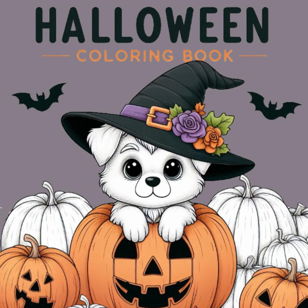 Halloween Coloring Book: Spooky Halloween Coloring Book: Fun and Frightful Designs for All Ages