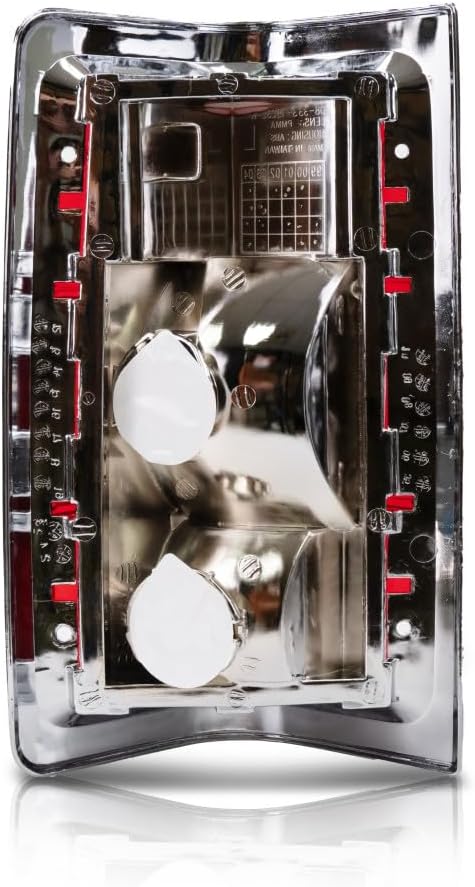 CarLights360 For Dodge Ram/Charger/Trail Duster/Pickup 1981-2012/1/87 Tail Light Assembly Unit Passenger Side Chrome Chrome Border | CH2809104 | 4163150