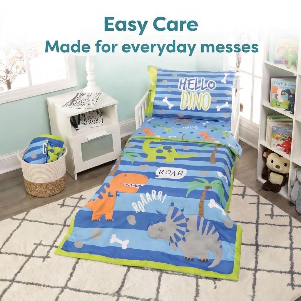 Everyday Kids Juego de Cama de Dinosaurio para niños