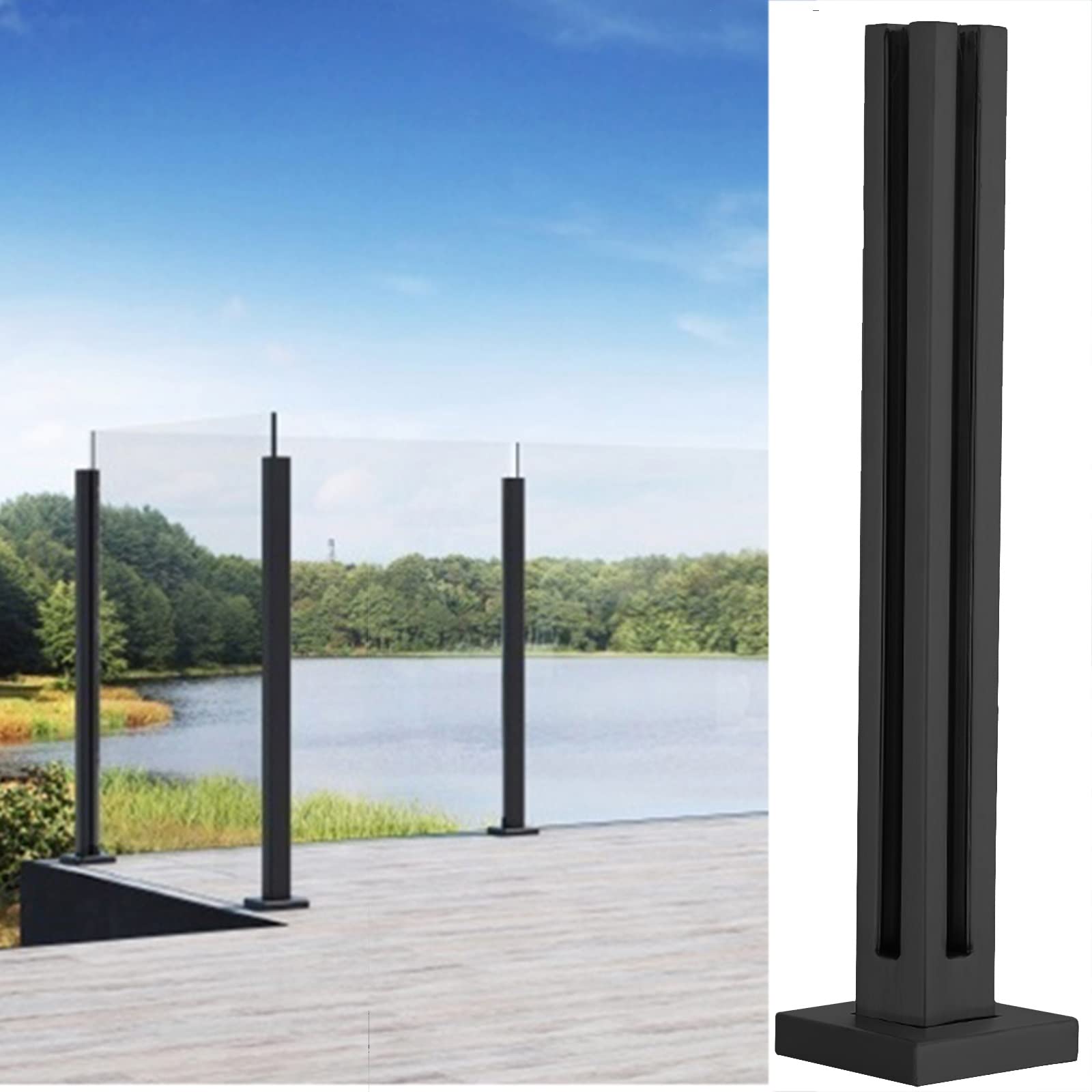 Garde-corps en acier inoxydable de haute qualité pour escalier intérieur de 95 cm