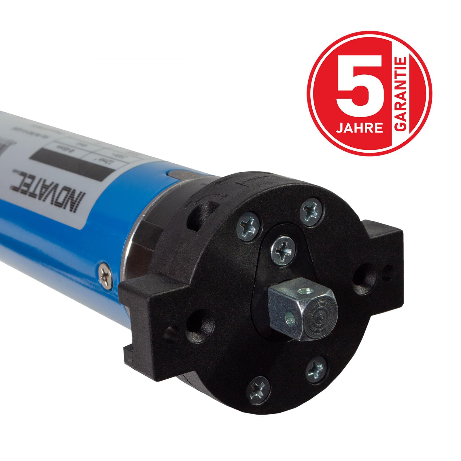 INOVATEC Rollladenmotor Set INO-M 20 Nm, 45 kg Zugkraft, 60 mm 8-Kant Welle inkl. höhenverstellbarem Abrolllager