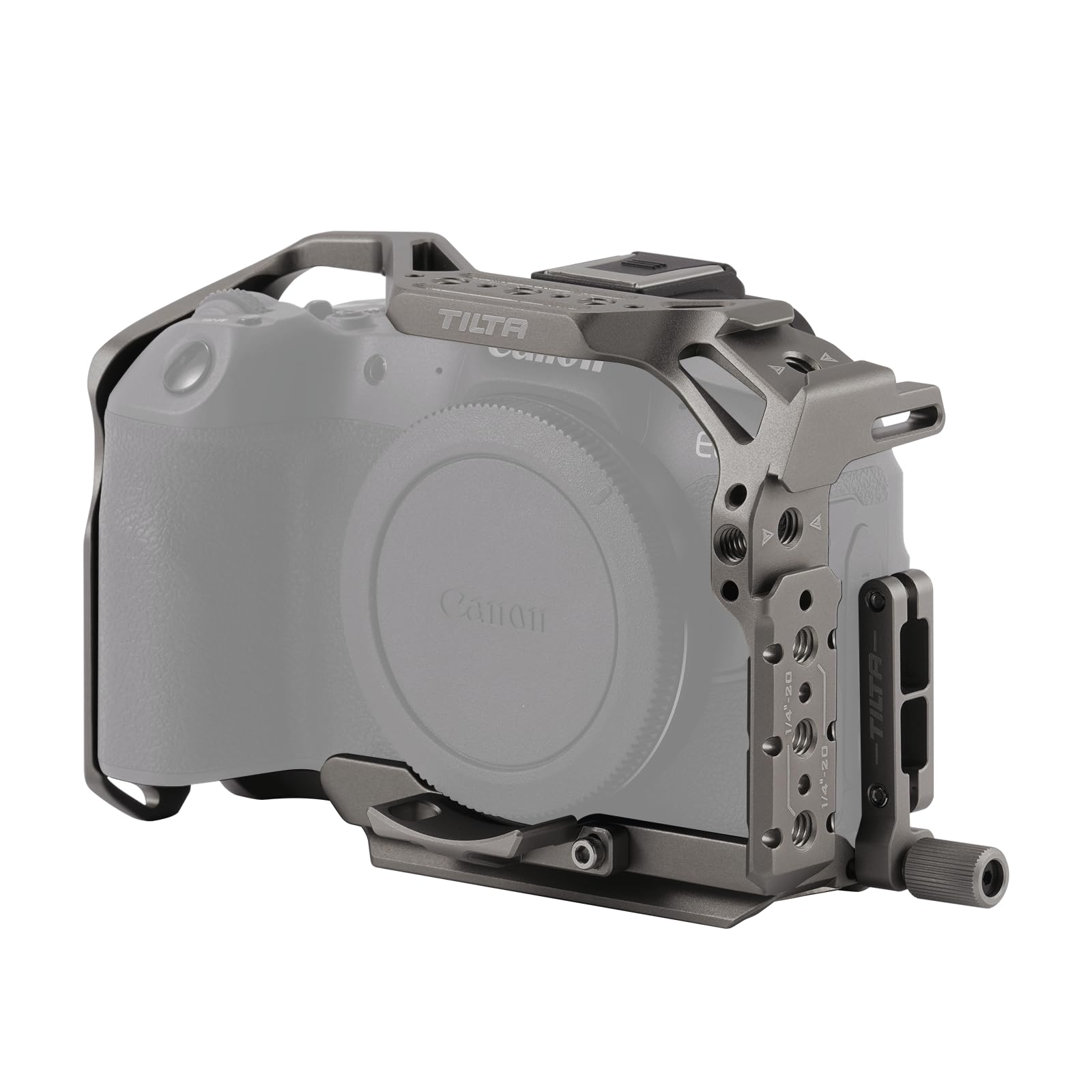 Tilta Camera Cage Compatible with Canon R8 with Allen Key,USB-C Cable Clamp TA-T28-FCC-TG - Titanium Gray
