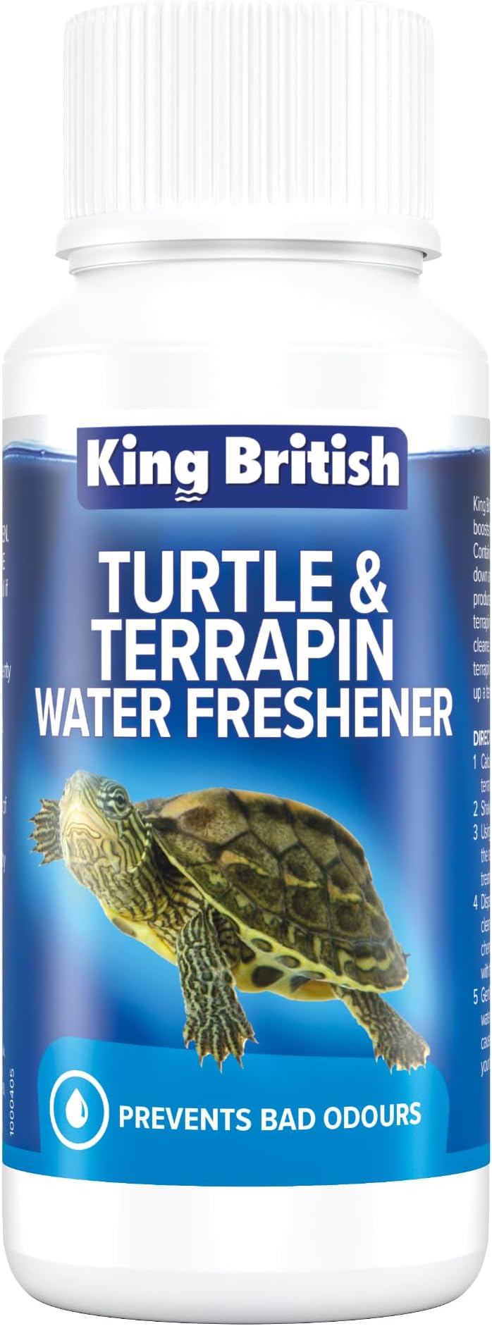 King BritishTurtle & Terrapin Water Freshener 100ml – For Cleaner & Clearer Water – Removes Harmful Ammonia & Nitrite – Ideal for Setting up a New Aquarium or Partial Water Changes