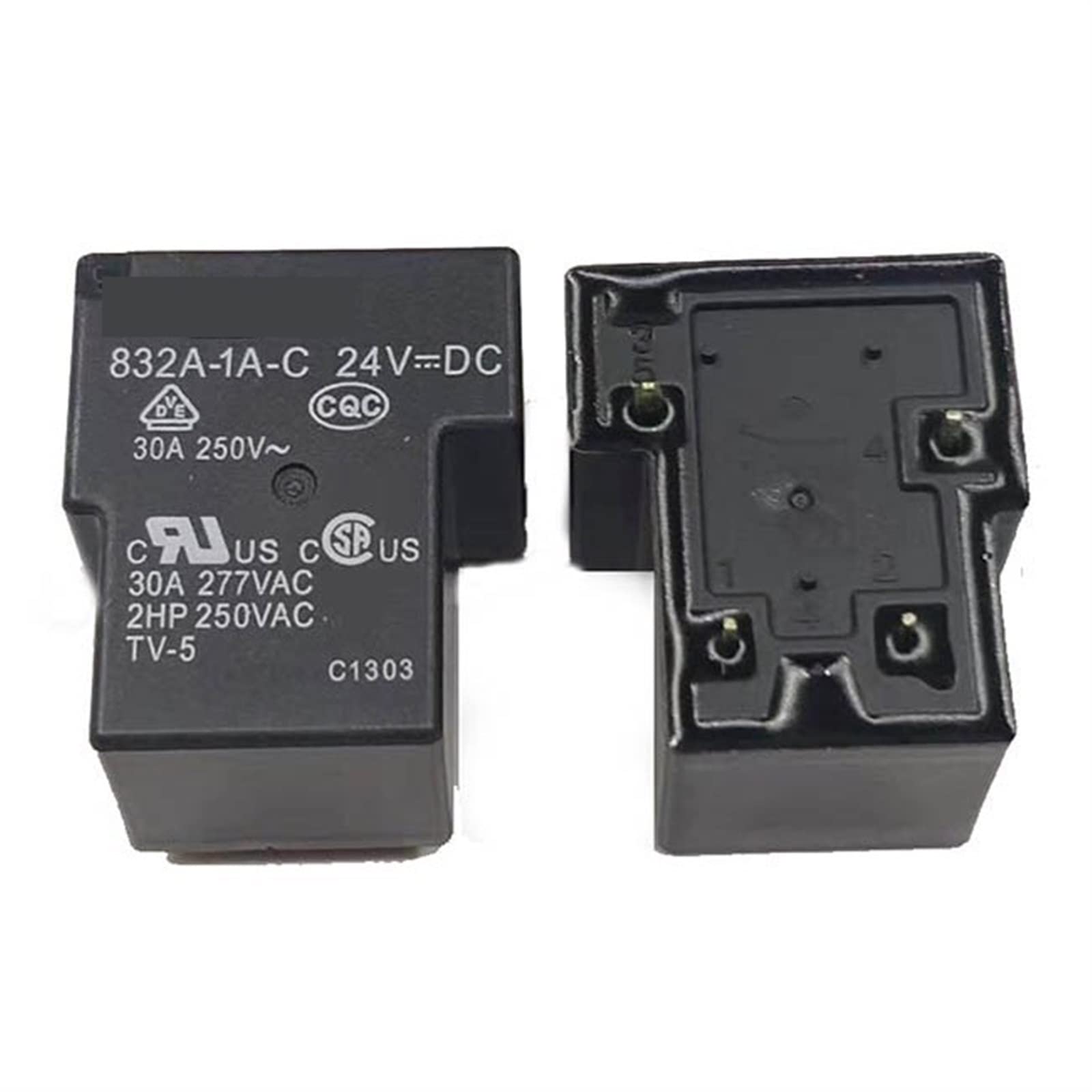 Relais 832A-1A-C 24VDC éviter pannes de surchauffe climatisation 30A 4PIN