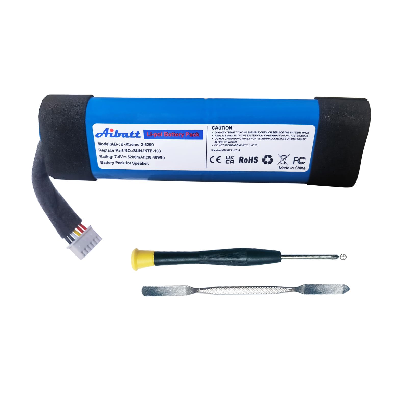 Batteria di ricambio da 5200 mAh per altoparlante Bluetooth JBL Xtreme 2, Xtreme2, XTREME2BLKAM, XTREME2BLUAM, batteria di ricambio per JBL SUN-INTE-103, 21NR19/66-2.