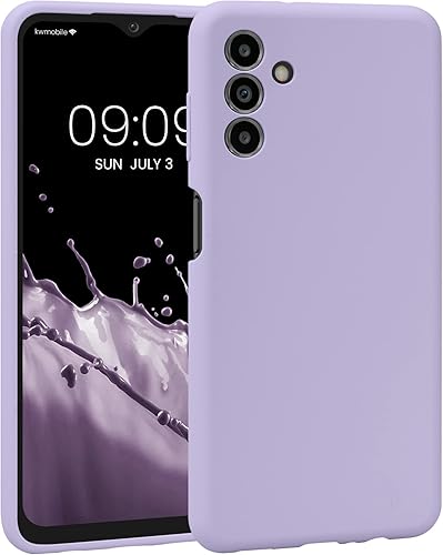 kwmobile Funda compatible con Samsung Galaxy A04s - Funda delgada de silicona TPU - Acabado suave al tacto - Rosa neón