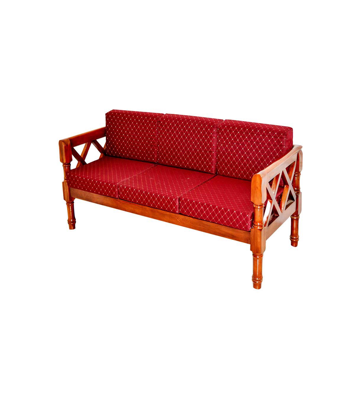 Lobby Sofa 3 Seater, Wooden sofa Amazon.in Home & Kitchen