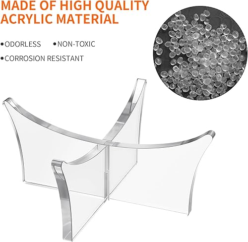 Miniatura 6 de CANIPHA Soporte de bola de acrílico,Soporte de exhibición de pelota para el sostenedor de la pelota de fútbol del balón de fútbol,Voleibol Rugby