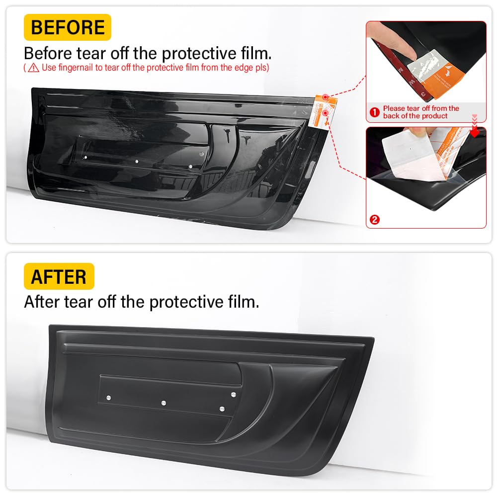 Panel Lateral para Toyota Hilux 2015-2024 Hilux AN110 AN120 AN130 Invincible X GR Sport Invincible 4 x 4 Paneles Laterales Negro Mate moldura de 4 Piezas