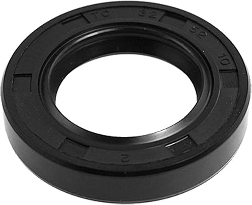 Miniatura 32 de uxcell Caucho doble de los labios del sello de aceite del eje rotatorio métrico 49.2x82.0x16.4 ft m TC, negro