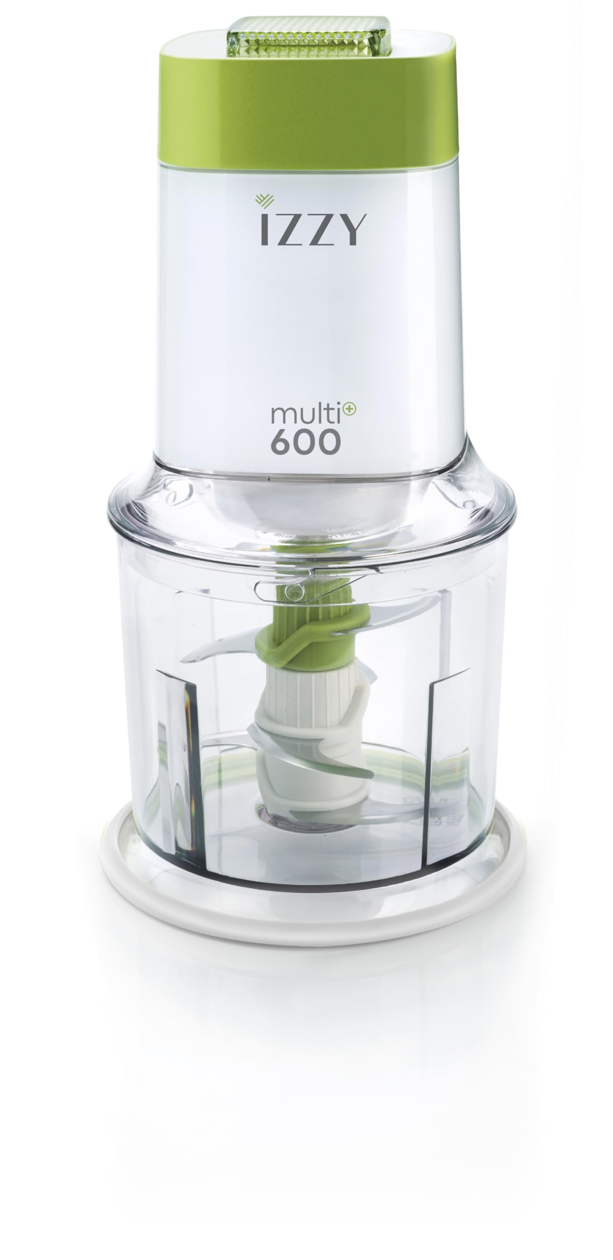 Benrubi IZZY Multi+ 600, der 6 Klingen Zerkleinerer, elektrischer Multizerkleinerer, Zwiebelschneider, Gemüseschneider, 600W, 600 ml Fassungsvermögen