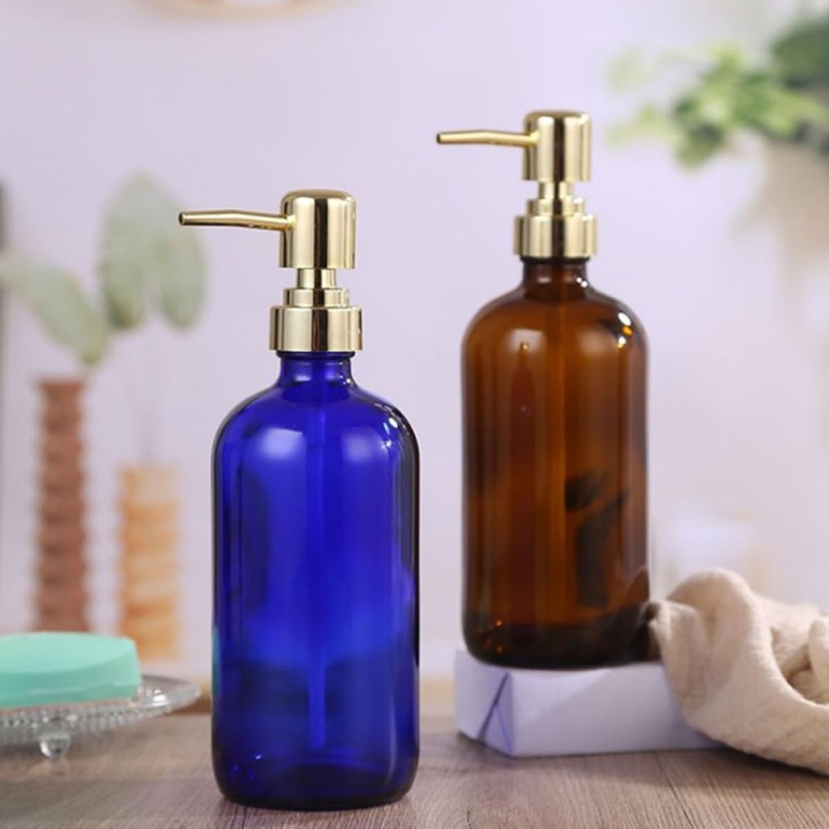 4juegos Botellas Dispensador de Bomba de Unidades Reutilizables para Loción Jabón Líquido y Champú Diseño Duradero y Ergonómico para Uso Doméstico Color Aleatorio