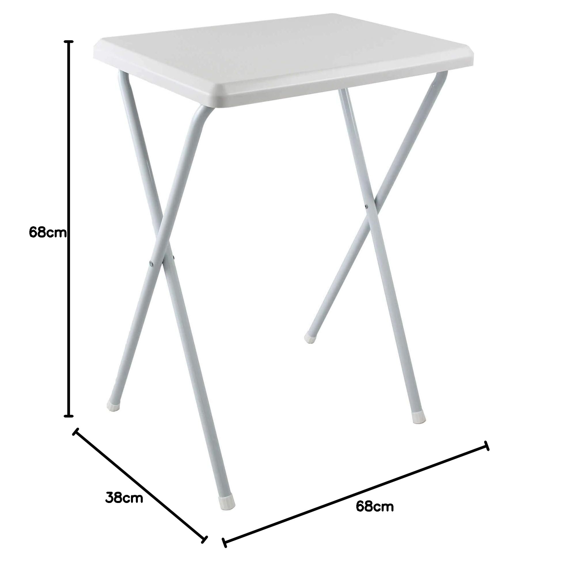 milani home Tavolino Alto Da Campeggio Pieghevole Salvaspazio In Pvc