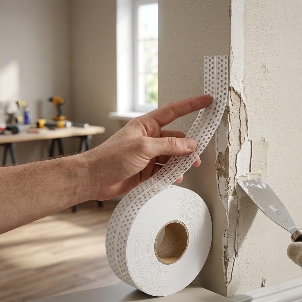 Cinta Esquina Drywall 40M Autoadhesiva Reparar Grietas