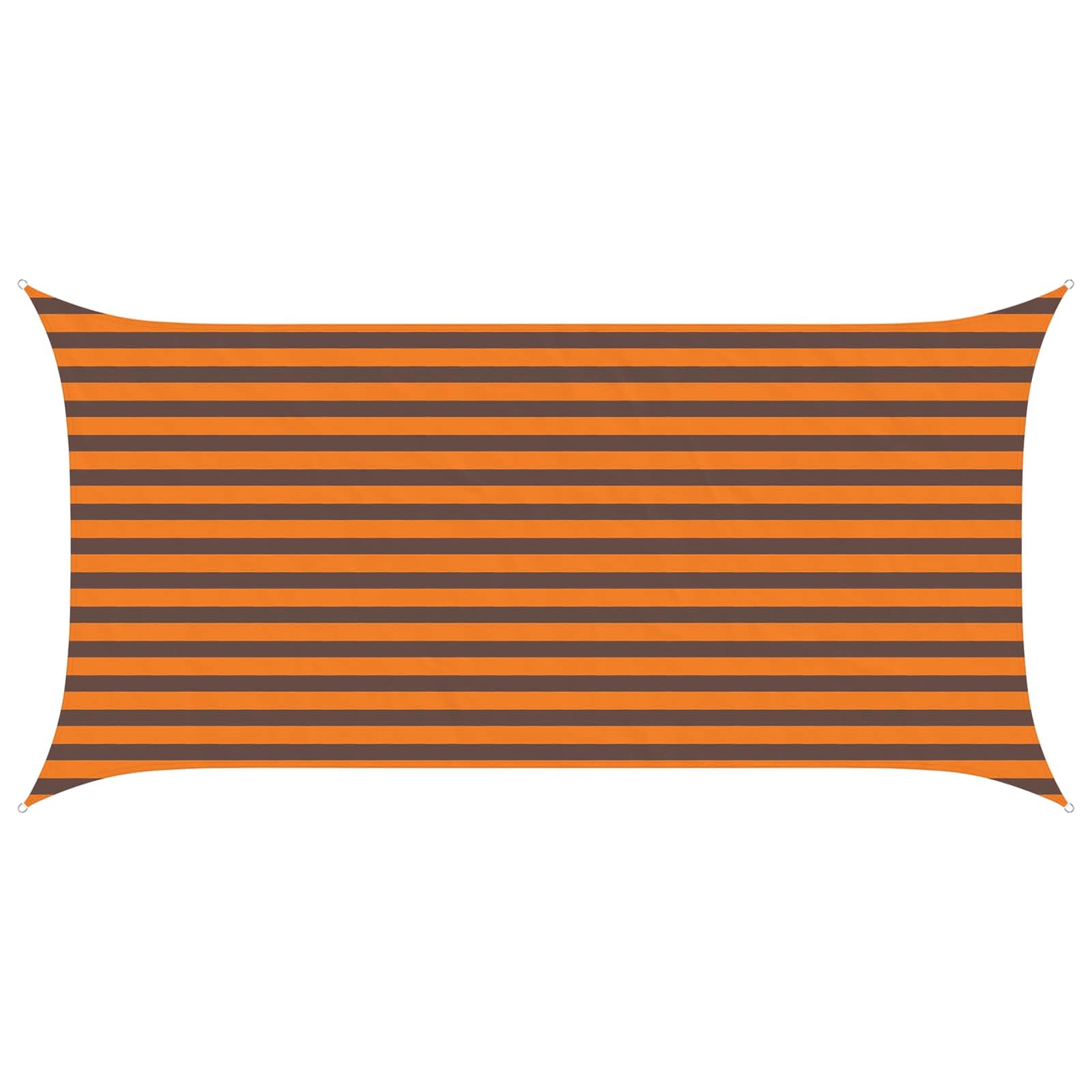 vidaXL Sun Shade Sail Orange and Brown 4 x 2 m 100% Polyester Oxford, Outdoor Shade, UV-Resistant, Rectangular Canopy, Polyester Cover, Modern Terrace, Water Resistant Poolside — image 1