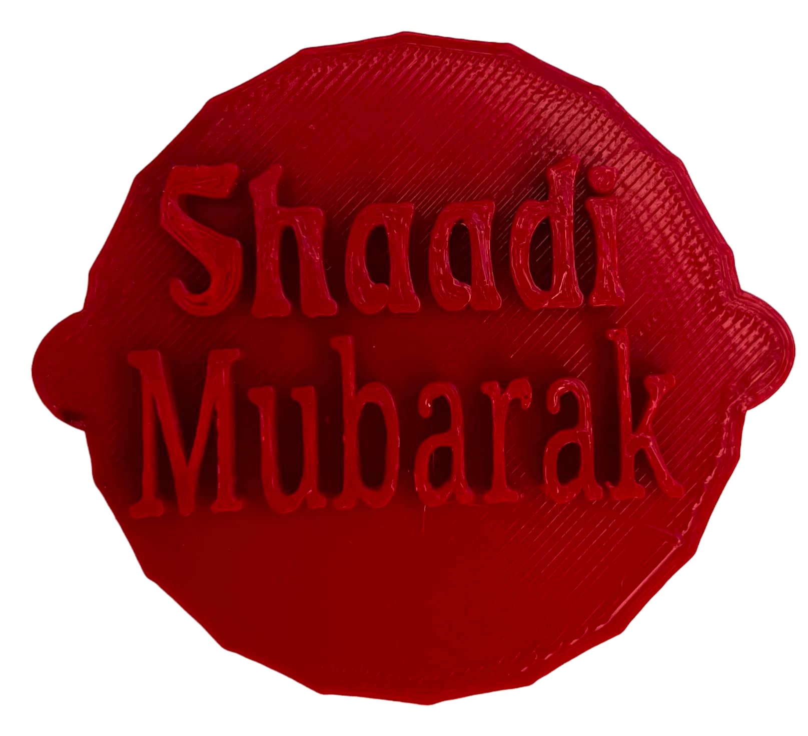 Shaadi Mubarak Cake and Biscuit Embosser Stamp - Add a Unique Touch to Your Wedding Celebrations