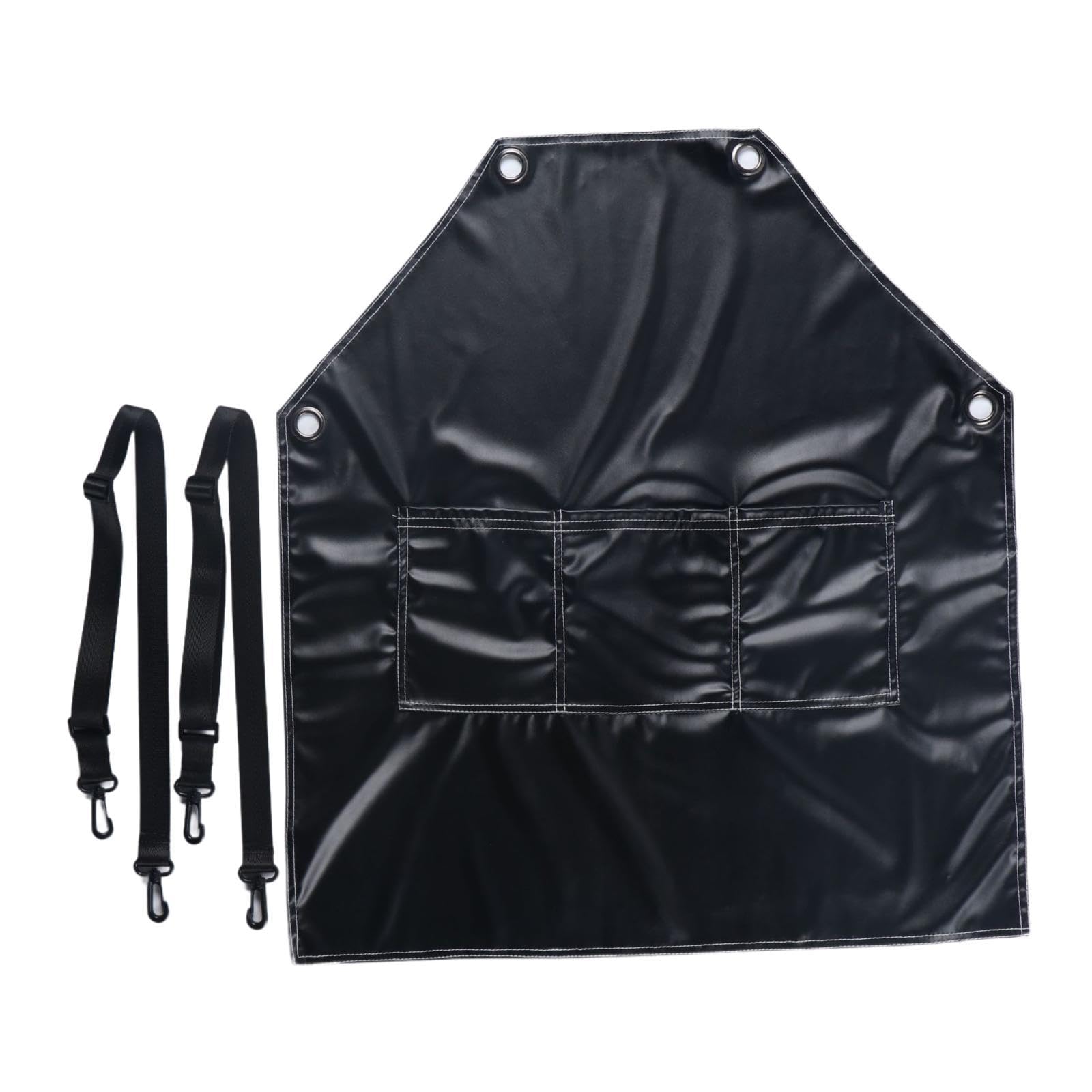 Delantal Piel sintética Resistente al Aceite e Impermeable para cocinar, Pintar, Hacer barbacoas, Pintar, estudiar o Trabajar.