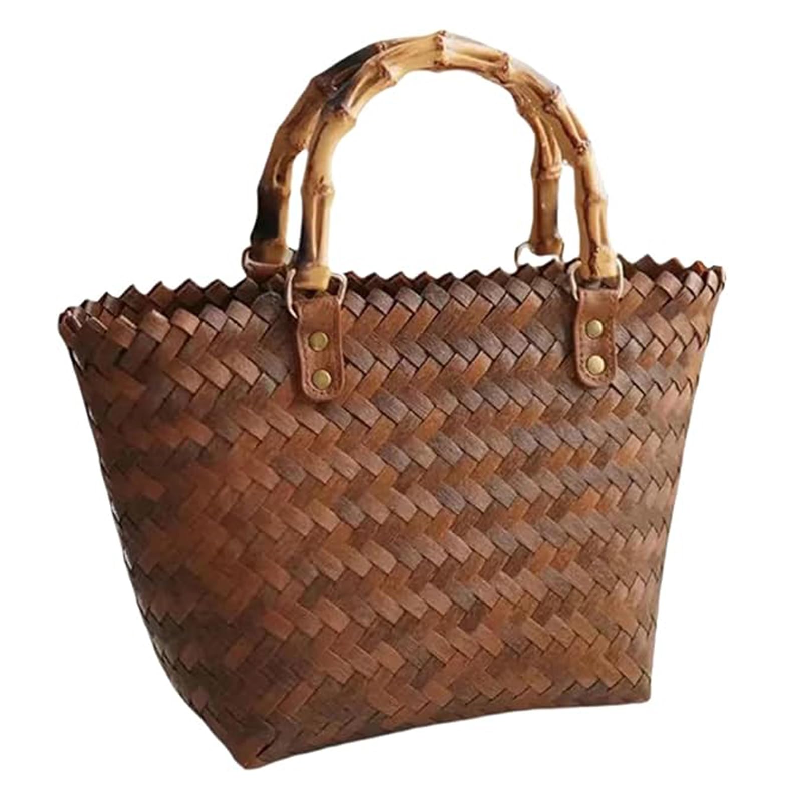 Sacs de plagea tissés pour Femmes,Sac à Mains Paille Femme Panier,Sac en Paille de plages d'été,Sac à Main Paille Tissée Vintage,Grande Capacité,pour Vacances Quotidien Voyage