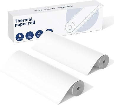 A4 Thermal Paper, Quick-dry Continuous Paper,Suitable for Documents, Study Notes, ItriAce A4 Thermal Paper Compatible with M08F/M832/M833/M834 MT810 Thermal Printer,8.5"x11", 2 Rolls
