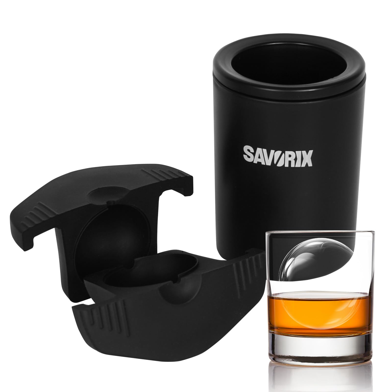 Amazon | Savorix 製氷器 丸氷 丸い氷 透明 作る容器 3時間キープ