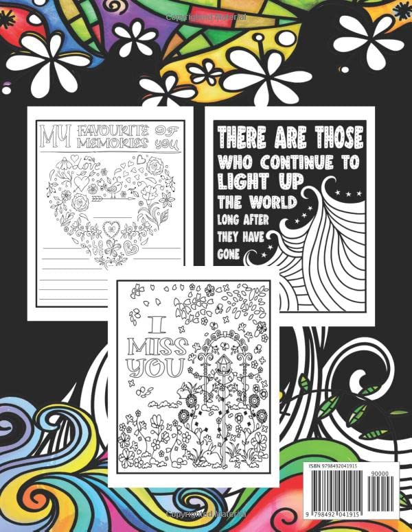 Miniatura 2 de A Piece of My Heart Is in Heaven an Adult Coloring Book and Journal for Grief, Loss and Comfort Bereavement Gifts Rememberance Gift for Loss
