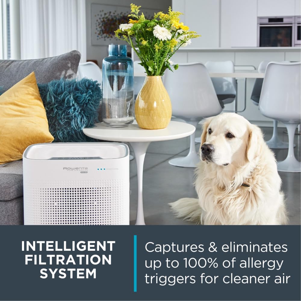 Rowenta Pure Connect Air Purifier, Medium, White