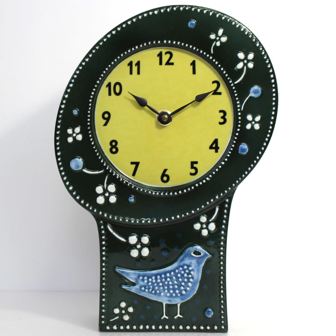 Amazon.co.jp: ロールストランド/Rorstrand 陶器の時計（鳥・グリーン
