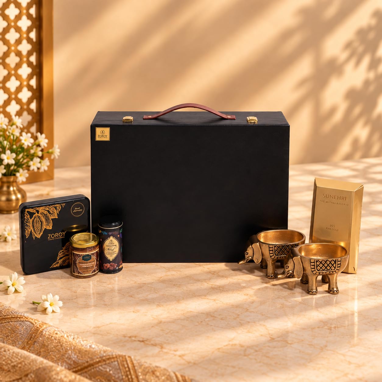 ZOROY Briefcase Premium Gift Hamper | Almond Butter, Gourmet