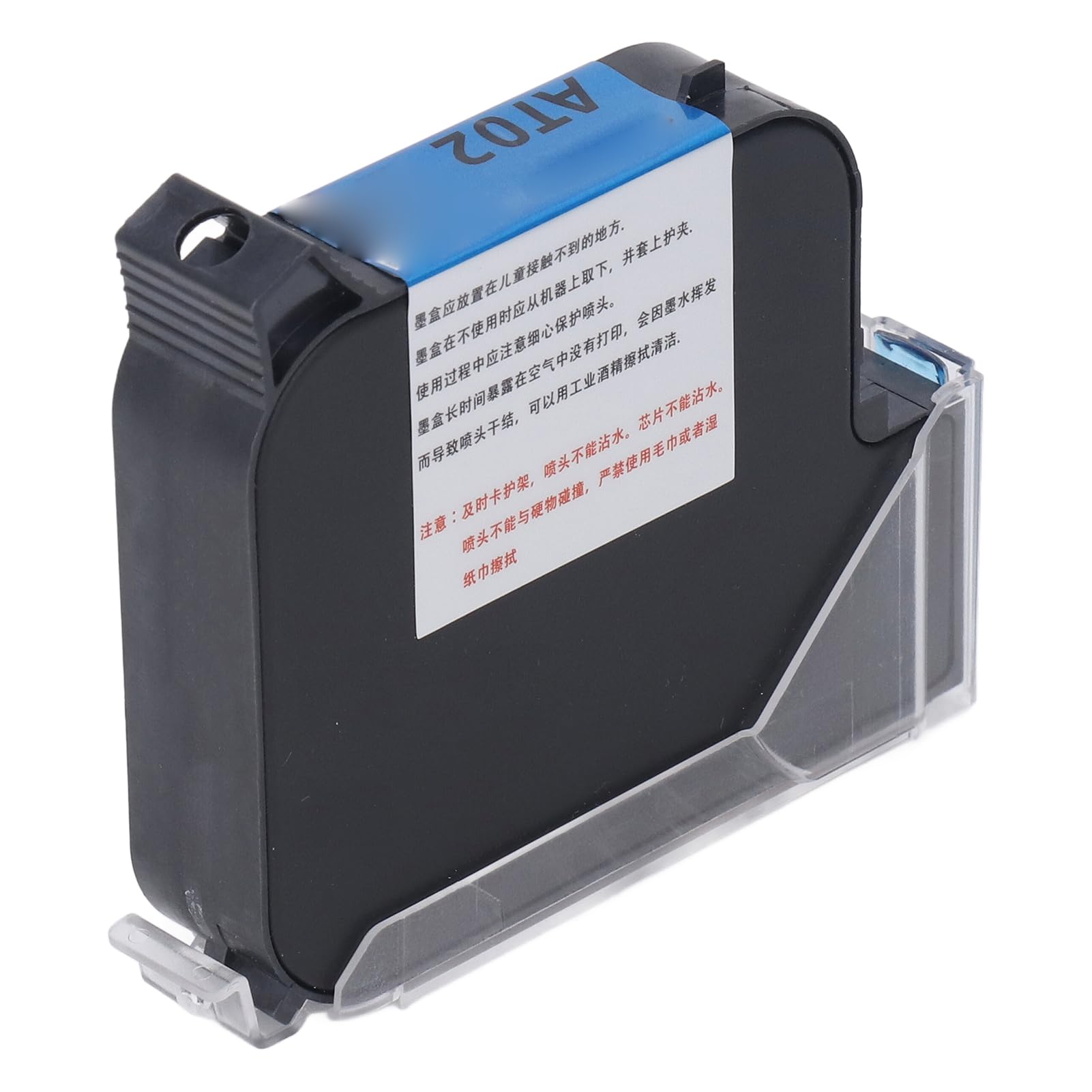 Handheld Inkjet Printer Cartridge Replacement 25.4mm Black 42ml Portable Ink Cartridge for Industrial Office Use