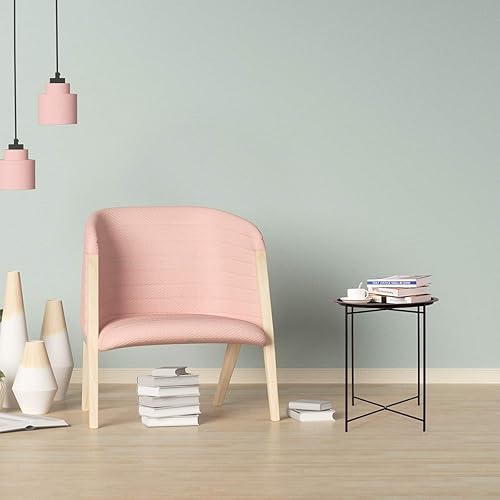 Miniatura 2 de Hollyhome - Mesa auxiliar de metal de bandeja, para sofá, mesa pequeña redonda, anticorrosión e impermeable para exteriores e interiores, mesa para