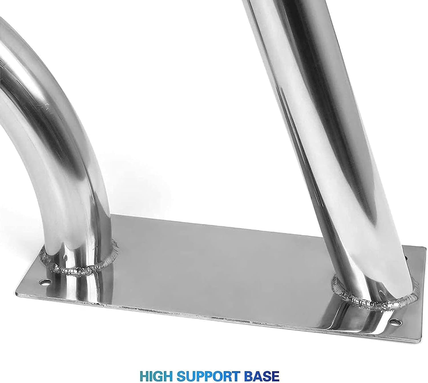 Pool Handrail, 304 Stainless Steel Swimming Pool Grab Bar with Base Plate and Accessories, Rated 250 Pound Load Capacity, Deck Mounted Safety Hand Rail (1pcs)