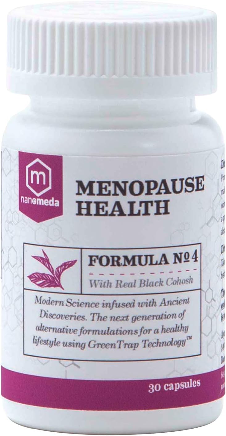 Herbalride Nanomeda Ayurvedic Dietary Supplement for Menopause Relief & Internal Balance with Real Black Cohosh - 30 Caplets