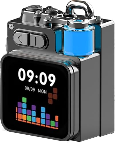 Altavoz Bluetooth portátil con pantalla táctil, emparejamiento estéreo inalámbrico, mini altavoz salvaje resistente para viajes al aire libre,