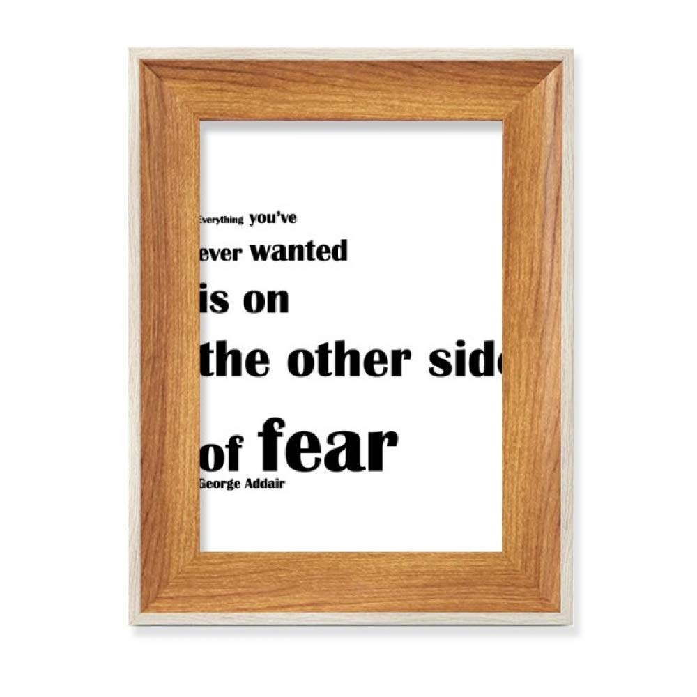 Citation inspirante Cadre de Photo en Bois pour Bureau et Tableau d'Art Décoratif