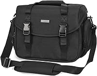 Vista 1 de CADeN - Bolso para cámara con bandolera y soporte para trípode compatible con Nikon, Canon, Sony, cámaras DSLR SLR sin espejo, resistente al agua