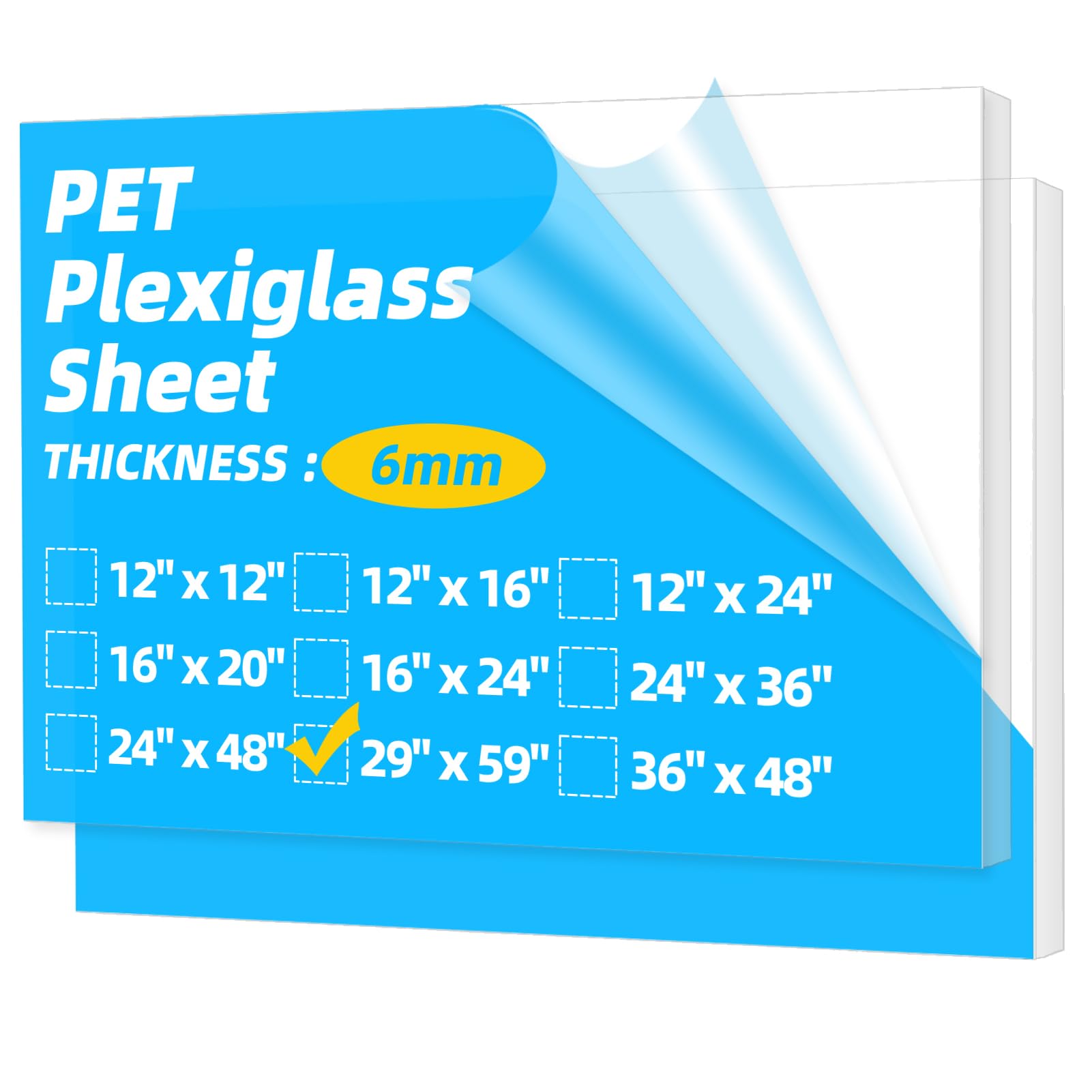 Art3d Plexiglass Sheets - 10 Pack -20