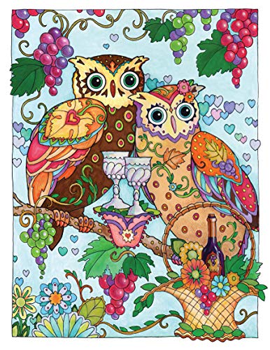 Creative Haven Owls Coloring Book (Adult Coloring Books: Animals) - Thumbnail 5