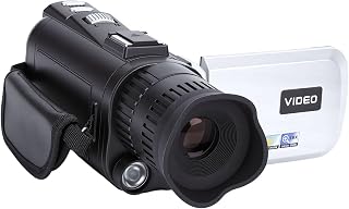 FHD 1080P Digital Camcorder, 24MP Video Camera with 3.0 Inch 270 Rotatable Screen, 18X Zoom Anti Shake, Built in Microphone, for Travel Wedding Recording (Silver)