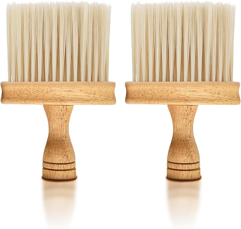 Cepillo de limpieza para guitarra, 2 piezas con mango de madera de doble cara | con cerdas de nailon suave, limpiador de pianos y cepillo para quitar el polvo de instrumentos para guitarra, piano, ukelele y batería