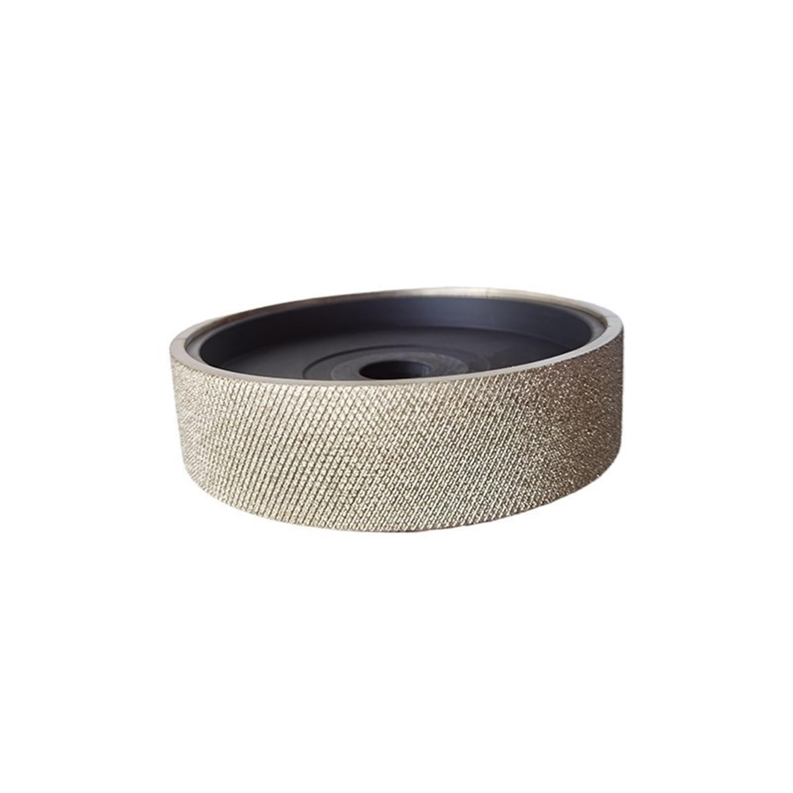 Mola diamantata 6"x1.5"x1" goffrata scanalata zigrinata affilata resistente all'usura 150x38x25.4mm fori mola lucidante Attrezzatura per la macinazione(220Grit)