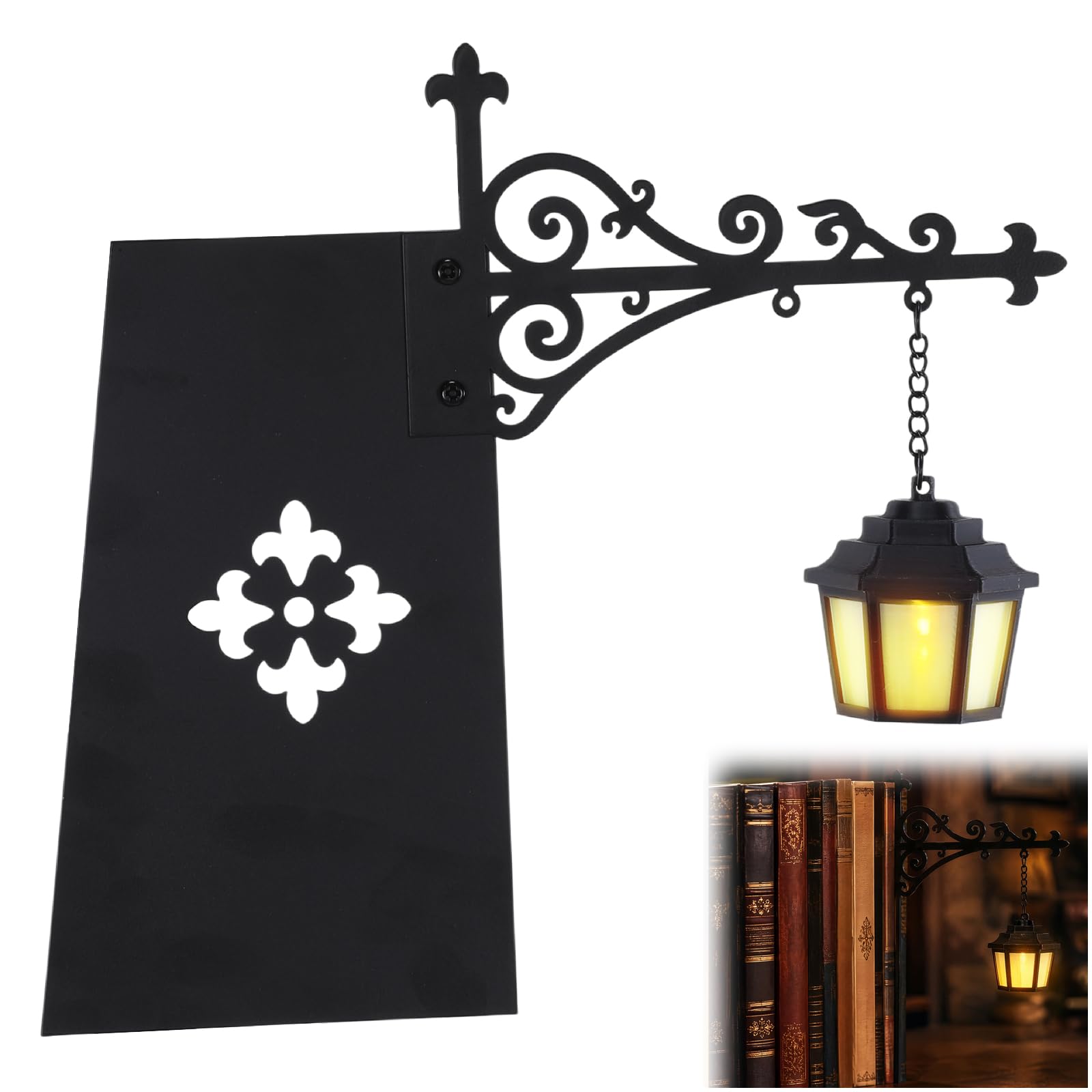 Library Lantern-Decorative Bookshelf Lighting, Mini Bookshelf Lamp